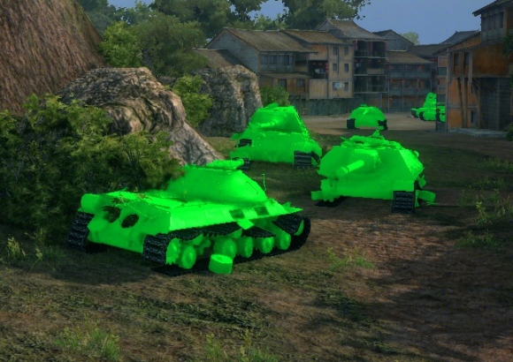 Зеленые трупы танков для World of Tanks