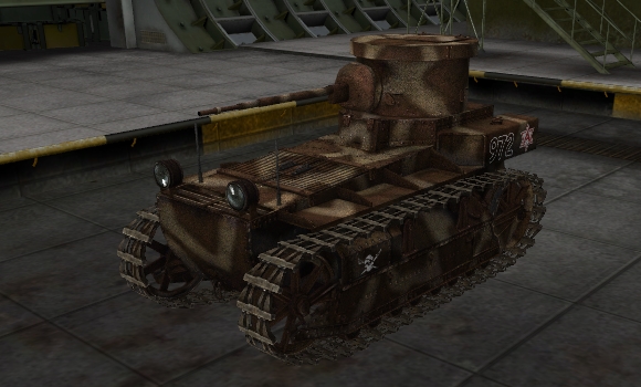 шкурка для танка T1 Cunningham