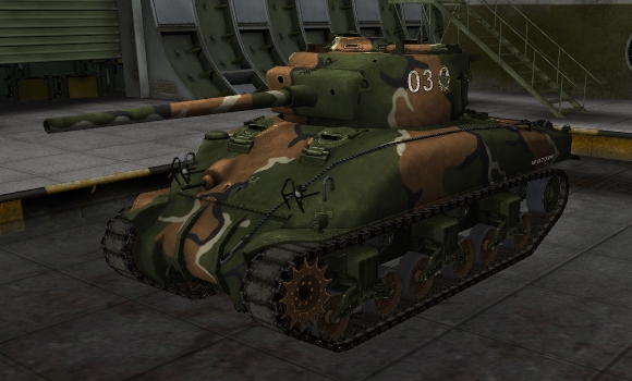 шкурка для танка M4 Sherman