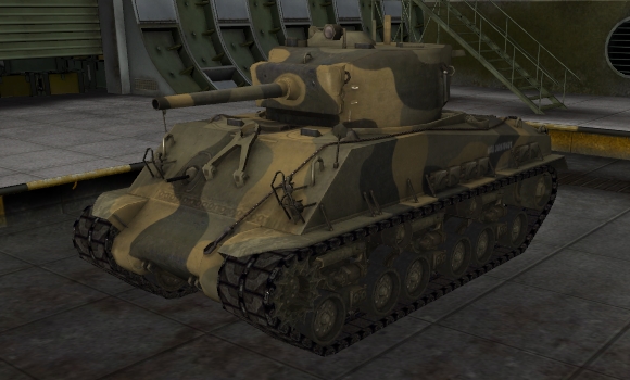 шкурка для танка M4A3E8 Sherman