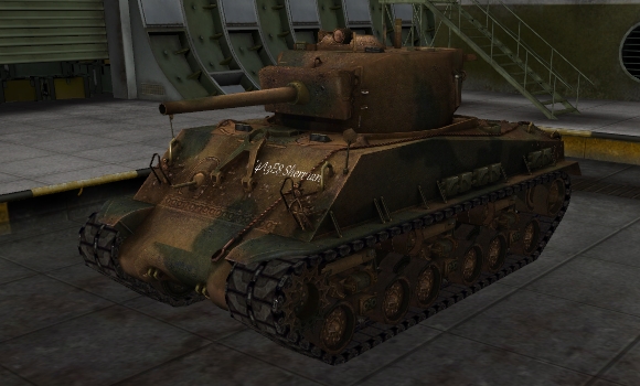 шкурка для танка M4A3E8 Sherman