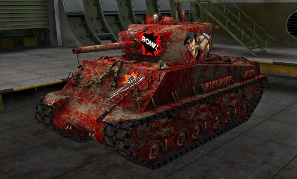 шкурка для танка M4A3E8 Sherman