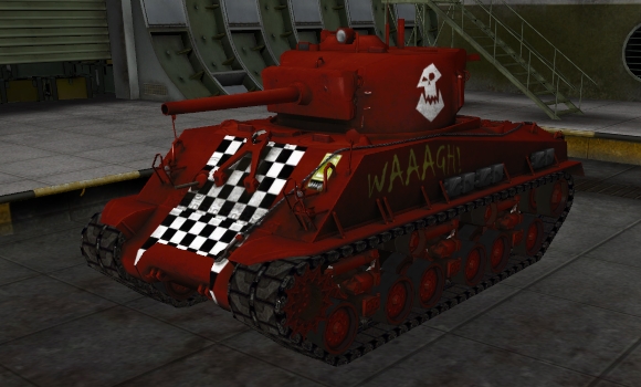 шкурка для танка M4A3E8 Sherman