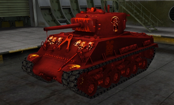 шкурка для танка M4A3E8 Sherman