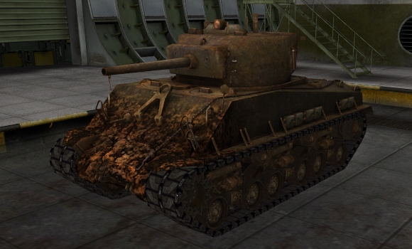шкурка для танка M4A3E8 Sherman
