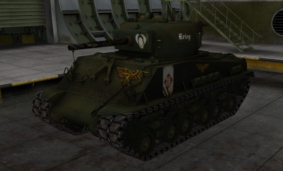 шкурка для танка M4A3E8 Sherman