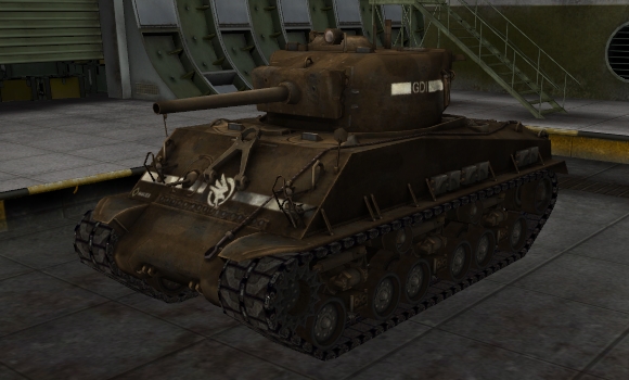 шкурка для танка M4A3E8 Sherman