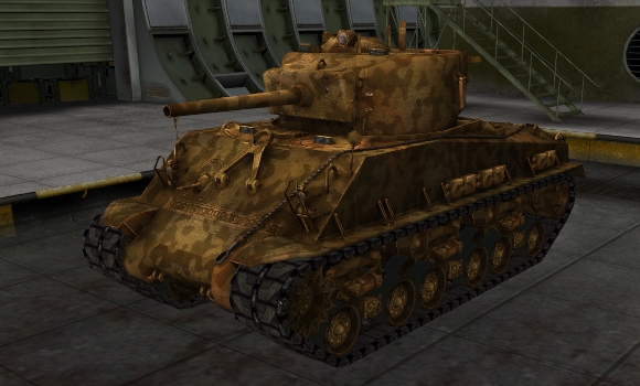 шкурка для танка M4A3E8 Sherman