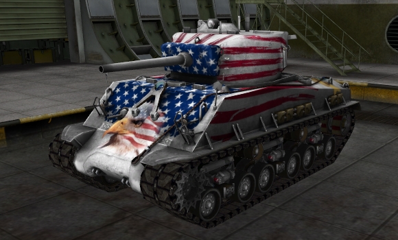 шкурка для танка M4A3E8 Sherman