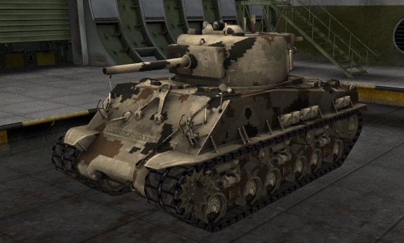 шкурка для танка M4A3E8 Sherman