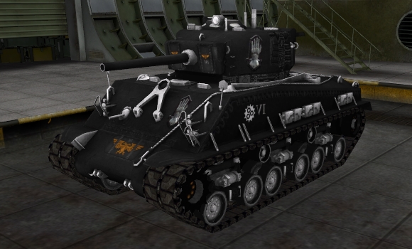 шкурка для танка M4A3E8 Sherman