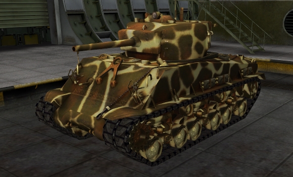 шкурка для танка M4A3E8 Sherman