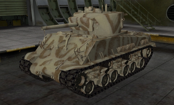 шкурка для танка M4A3E8 Sherman