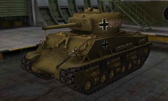 шкурка для танка M4A3E8 Sherman