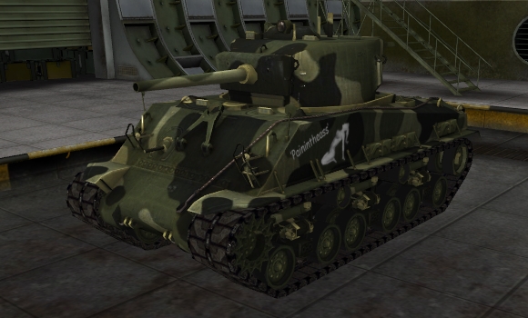 шкурка для танка M4A3E8 Sherman
