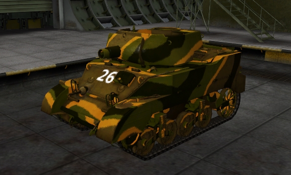 шкурка для танка M5 Stuart
