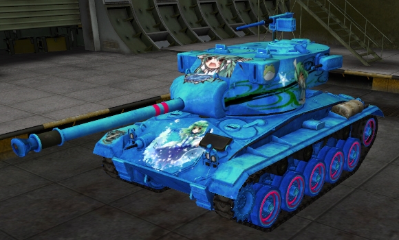 аниме шкурка для танка M24 Chaffee