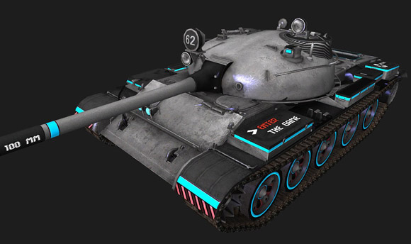 шкурка для танка T-62A